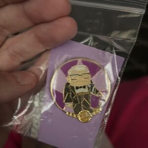 Disney Gold and Purple Enamel Pin—CARL